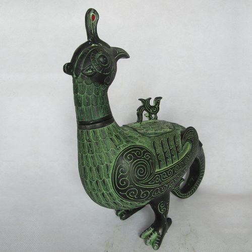 西周晋侯青铜鸟尊仿古工艺品 高端文化礼品摆件